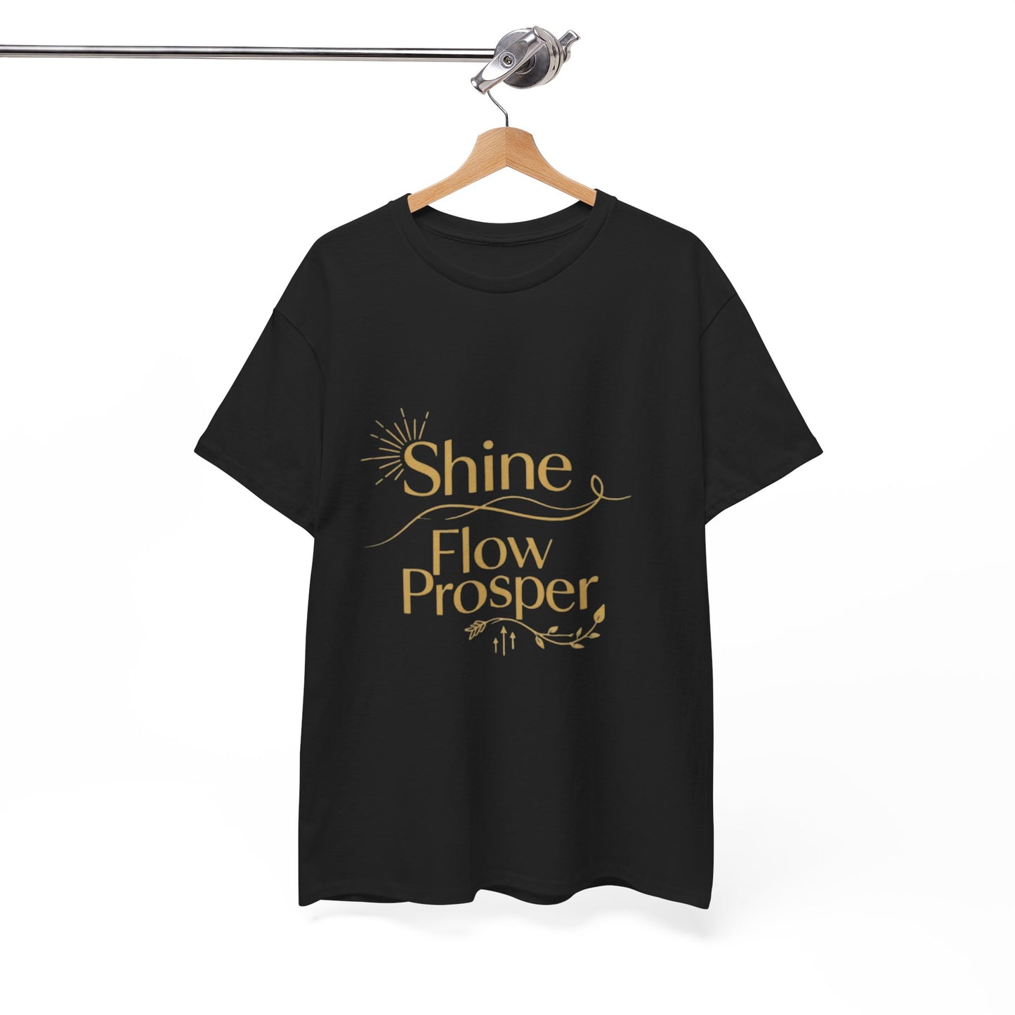 Shine Flow Prosper T-Shirt – Luxe Edition Affirmation Tee | Druvs