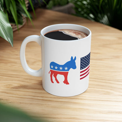 Democratic USA 24 Mug, US Elections, Mug, Proud Democrat