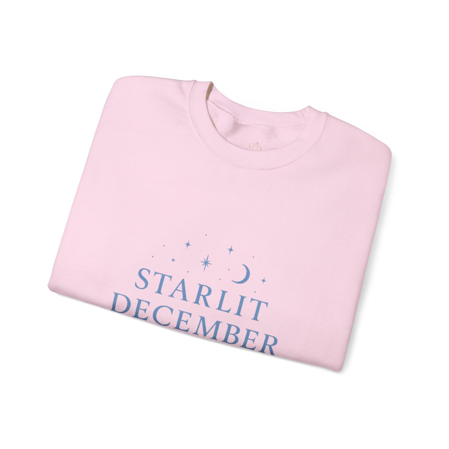 Starlit December Nights – Forest Green Winter Sweatshirt | Cozy Celestial Edition