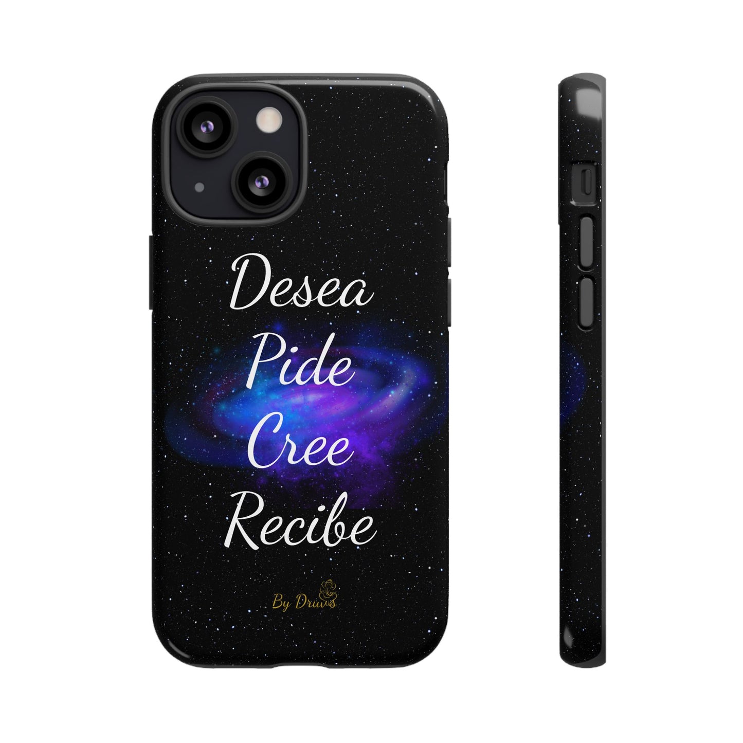 Funda para Móvil, Desea, Pide, Cree, Recibe, Ley de Atracción, Pensamiento Positivo,  iPhone, Samsung, Google Pixel, Carcasa para movil