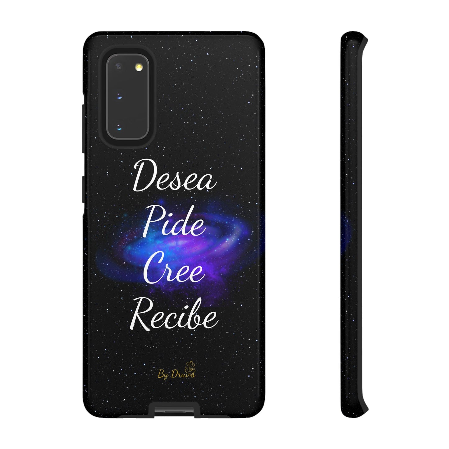 Funda para Móvil, Desea, Pide, Cree, Recibe, Ley de Atracción, Pensamiento Positivo,  iPhone, Samsung, Google Pixel, Carcasa para movil