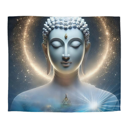 Serene Buddha Duvet Cover – Enlightened Cosmic Bedding by Druvs (Available in All Sizes)