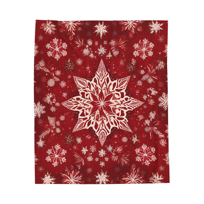 Velveteen Blanket Snowflake Star