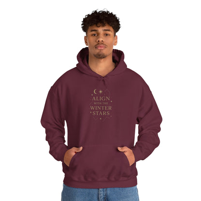 Align with the Winter Stars – Celestial Spiritual Hoodie