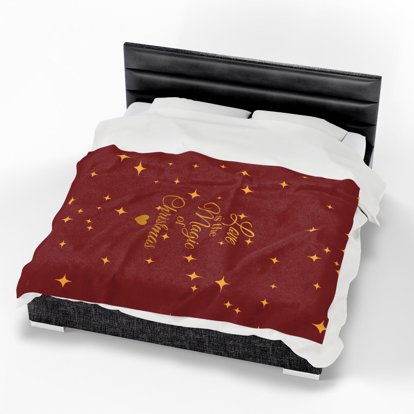 Love is the Magic of Christmas – Velveteen Throw Blanket