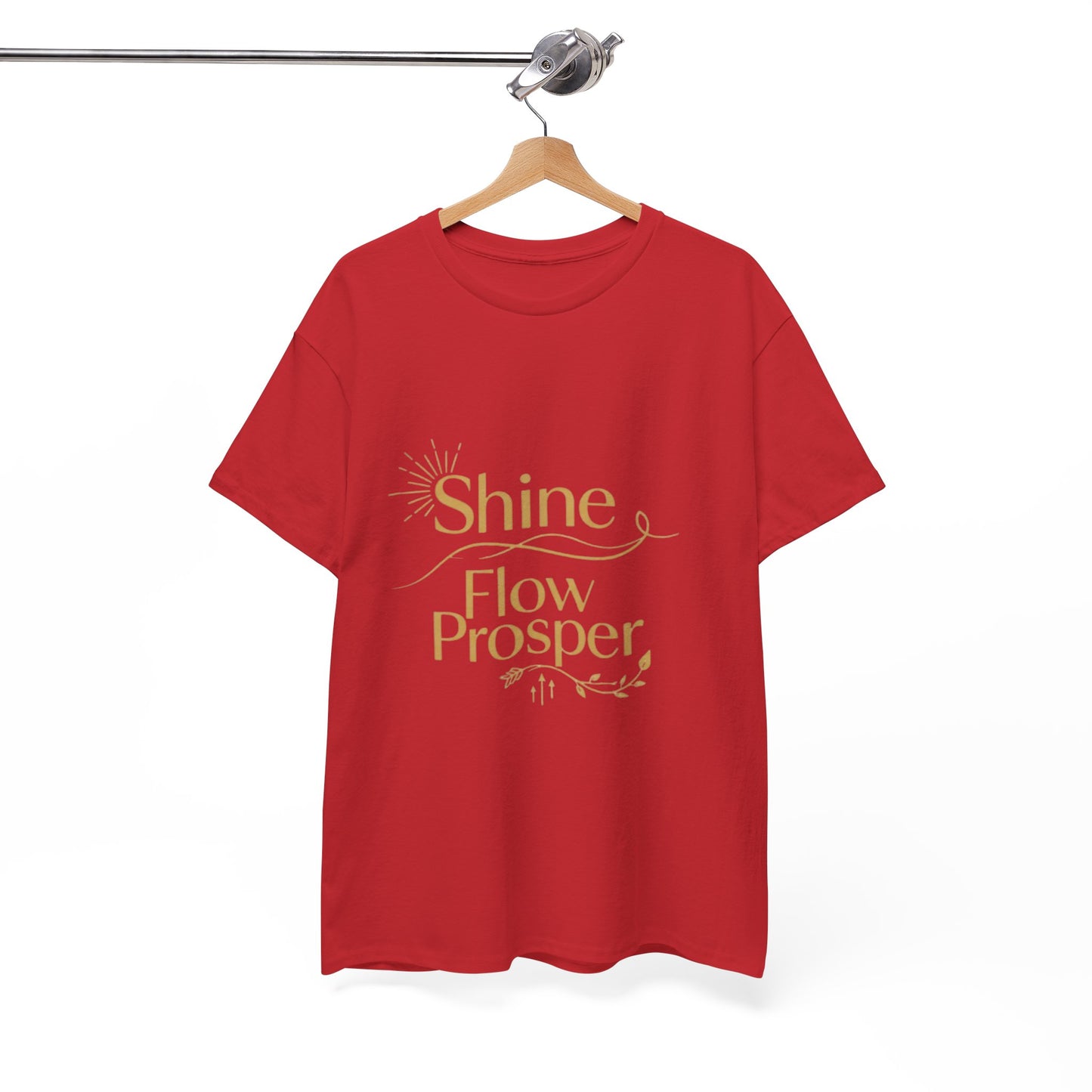 Shine Flow Prosper T-Shirt – Luxe Edition Affirmation Tee | Druvs
