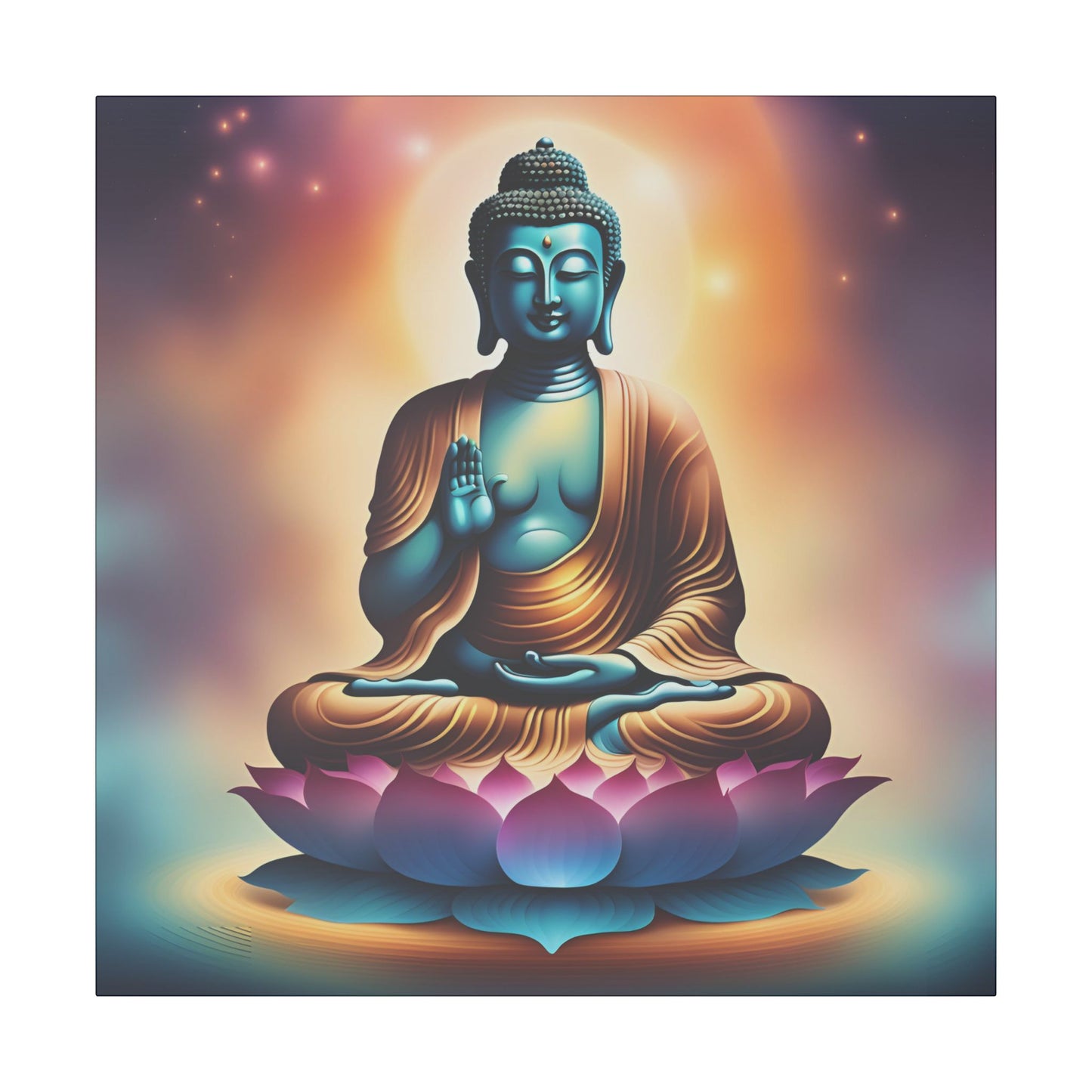 Buddha Canvas - Zen Space, Office Room, Peaceful, Gift Idea