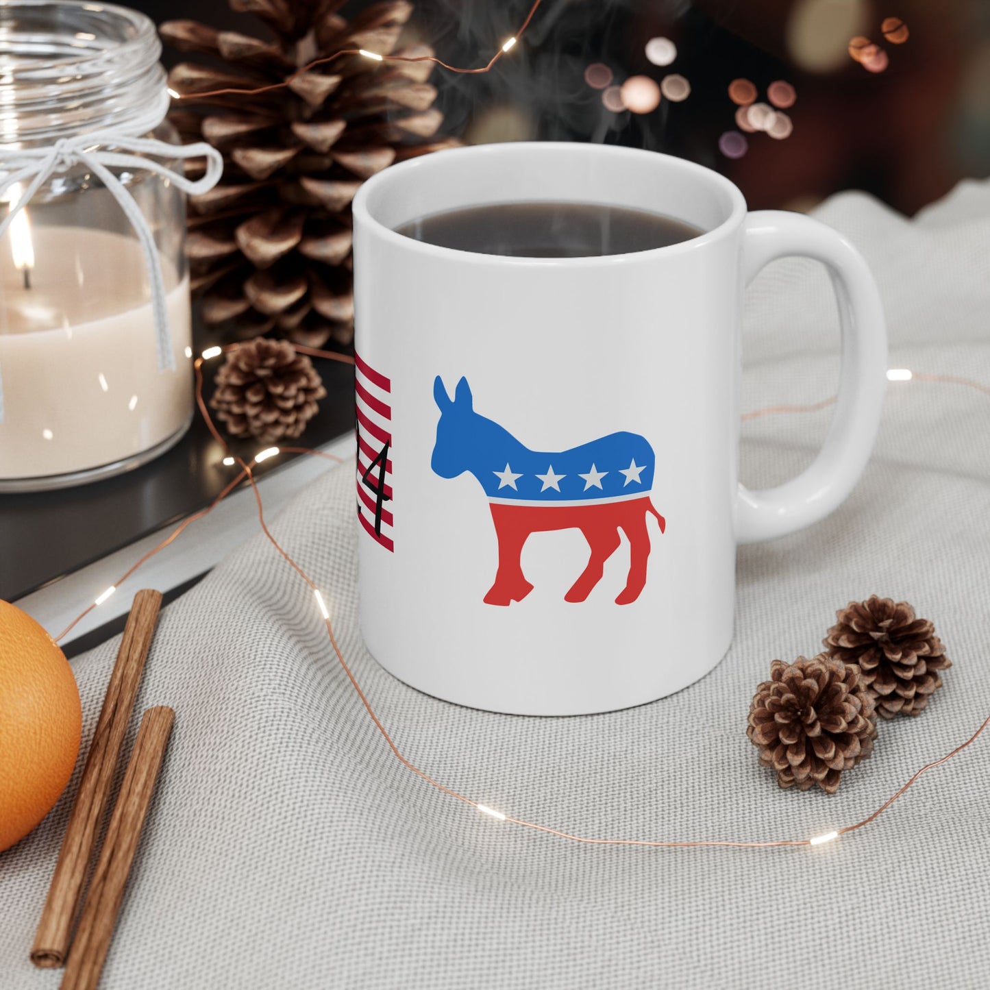 Democratic USA 24 Mug, US Elections, Mug, Proud Democrat