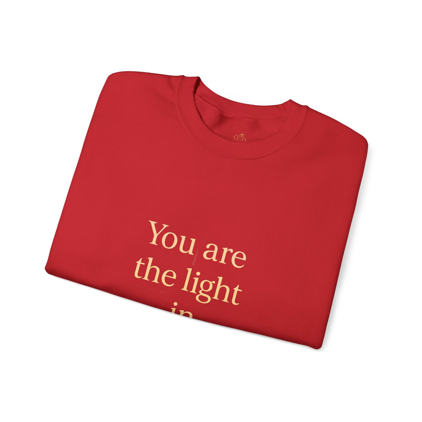 You Are the Light in Winter’s Heart – Inspirational Quote Sweatshirt (Unisex)