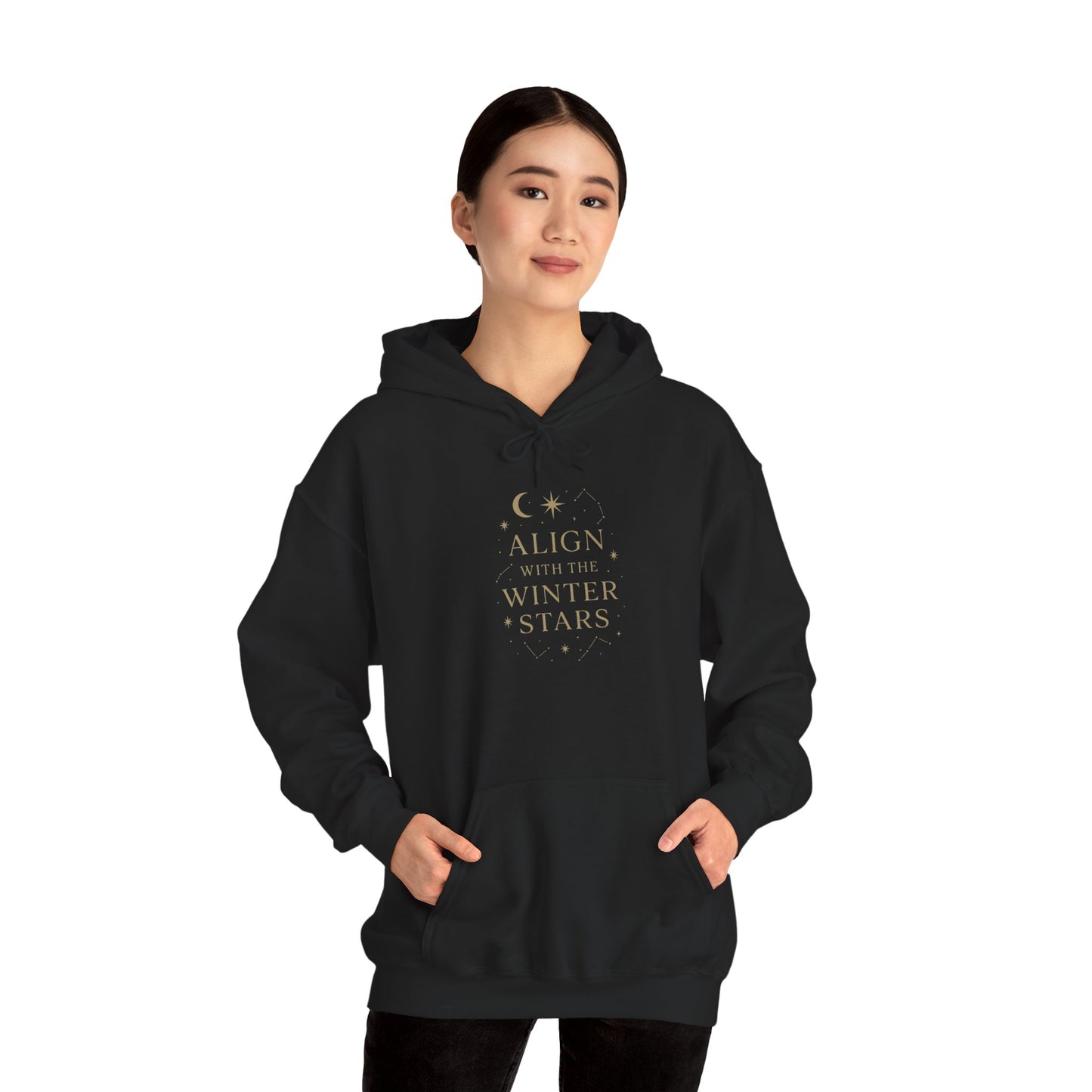 Align with the Winter Stars – Celestial Spiritual Hoodie