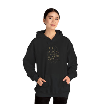 Align with the Winter Stars – Celestial Spiritual Hoodie