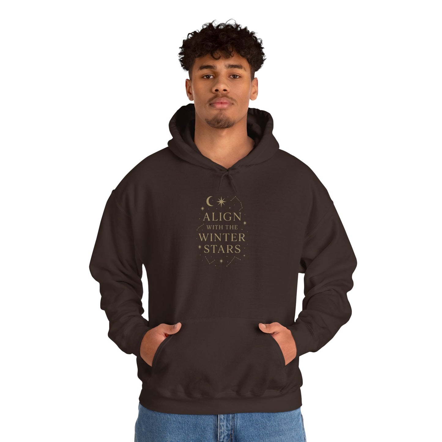 Align with the Winter Stars – Celestial Spiritual Hoodie
