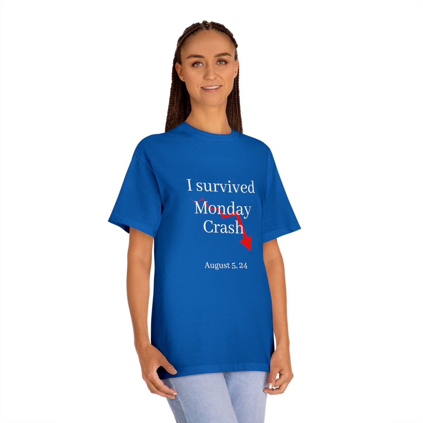 Stock Market T-Shirt - I Survived Monday Crash August 5, 2024 Unisex Tee