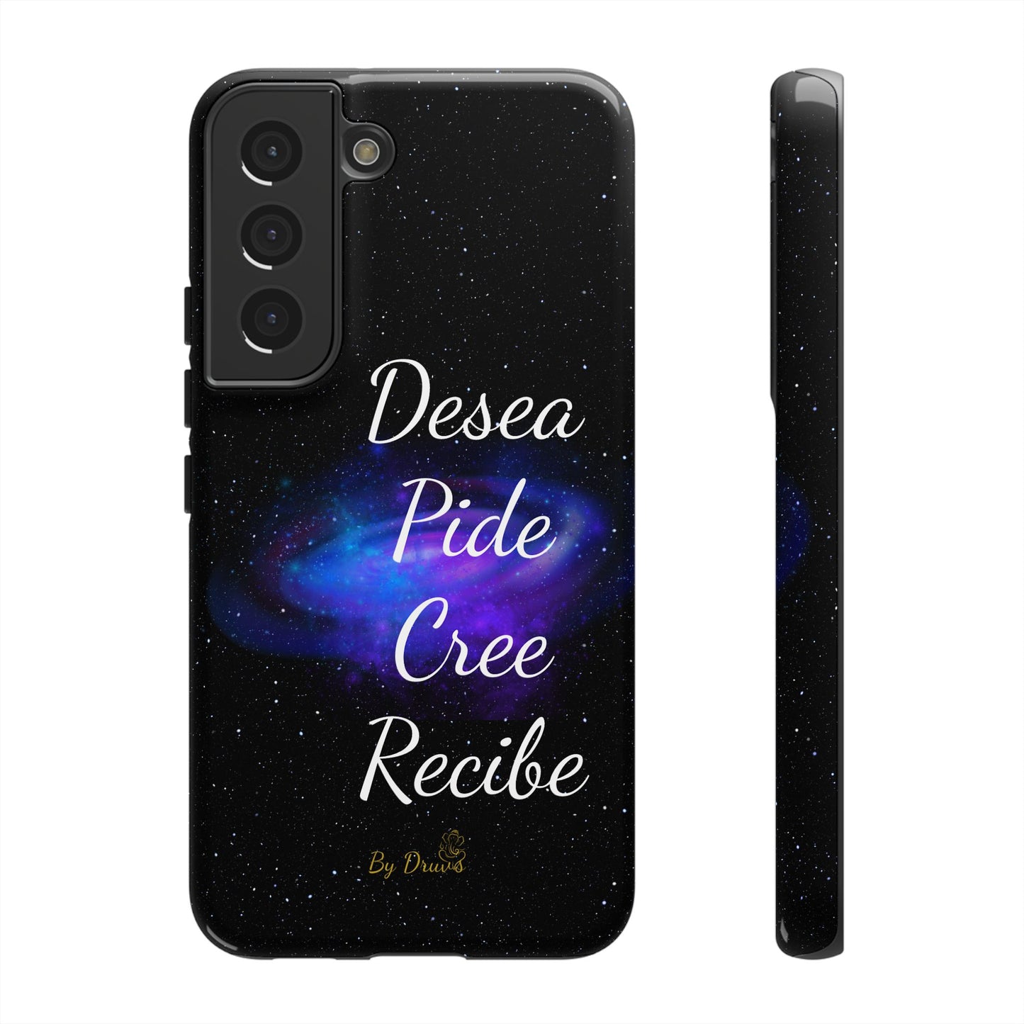 Funda para Móvil, Desea, Pide, Cree, Recibe, Ley de Atracción, Pensamiento Positivo,  iPhone, Samsung, Google Pixel, Carcasa para movil