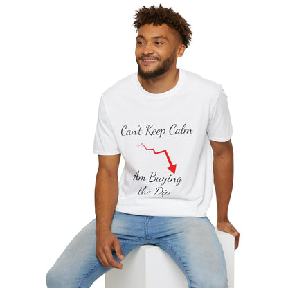 Bitcoin/Stock Investor Unisex Softstyle T-Shirt - Cant Keep calm am buying the dip