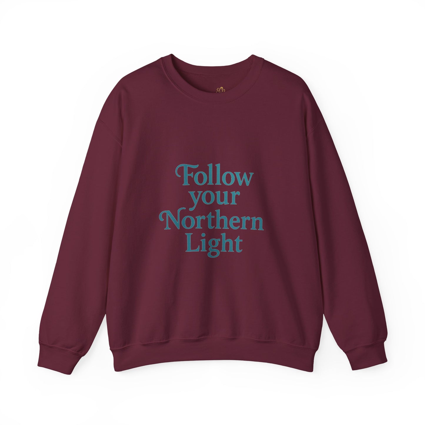 Follow Your Northern Light – Minimalist Winter Affirmation Sweatshirt (Unisex)