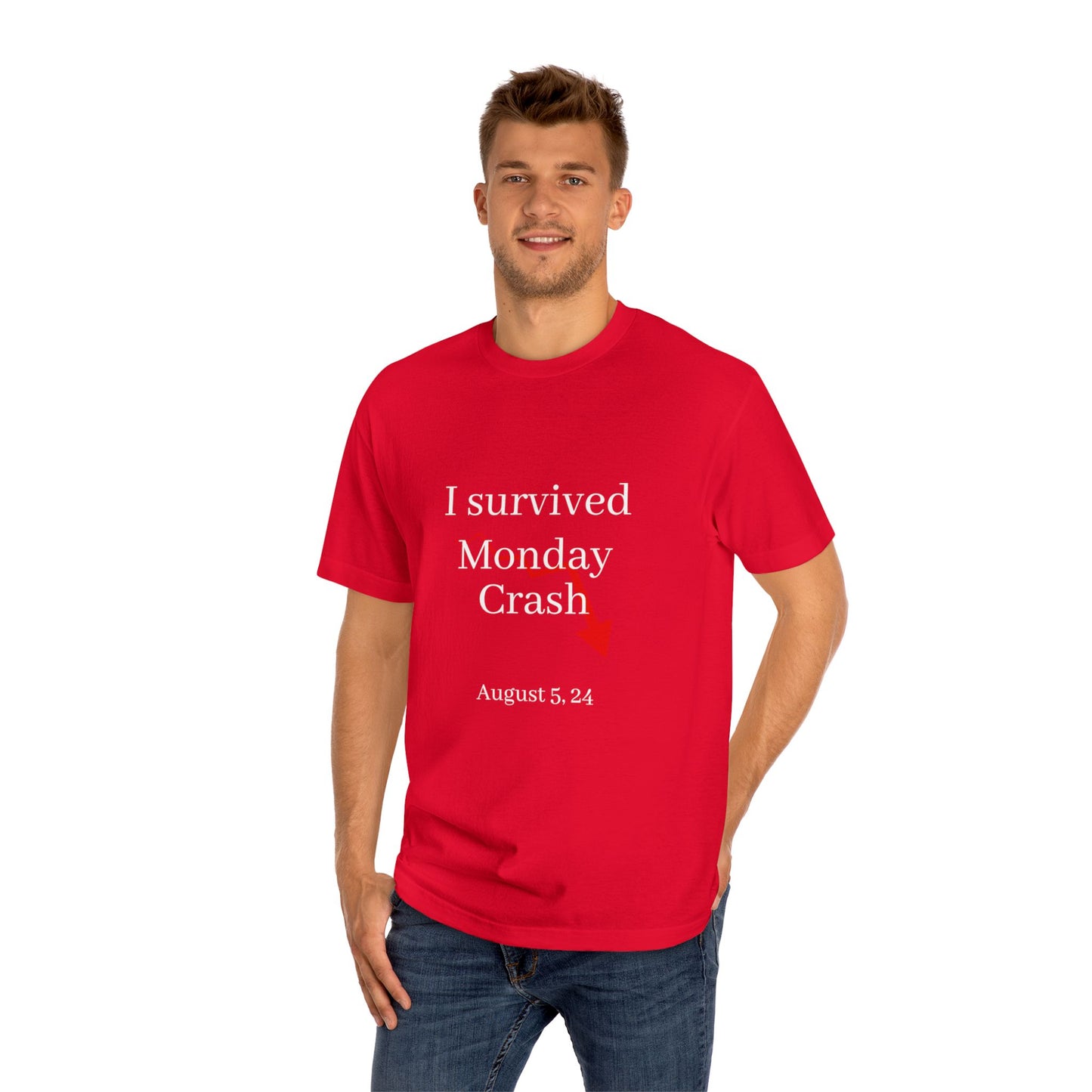 Stock Market T-Shirt - I Survived Monday Crash August 5, 2024 Unisex Tee