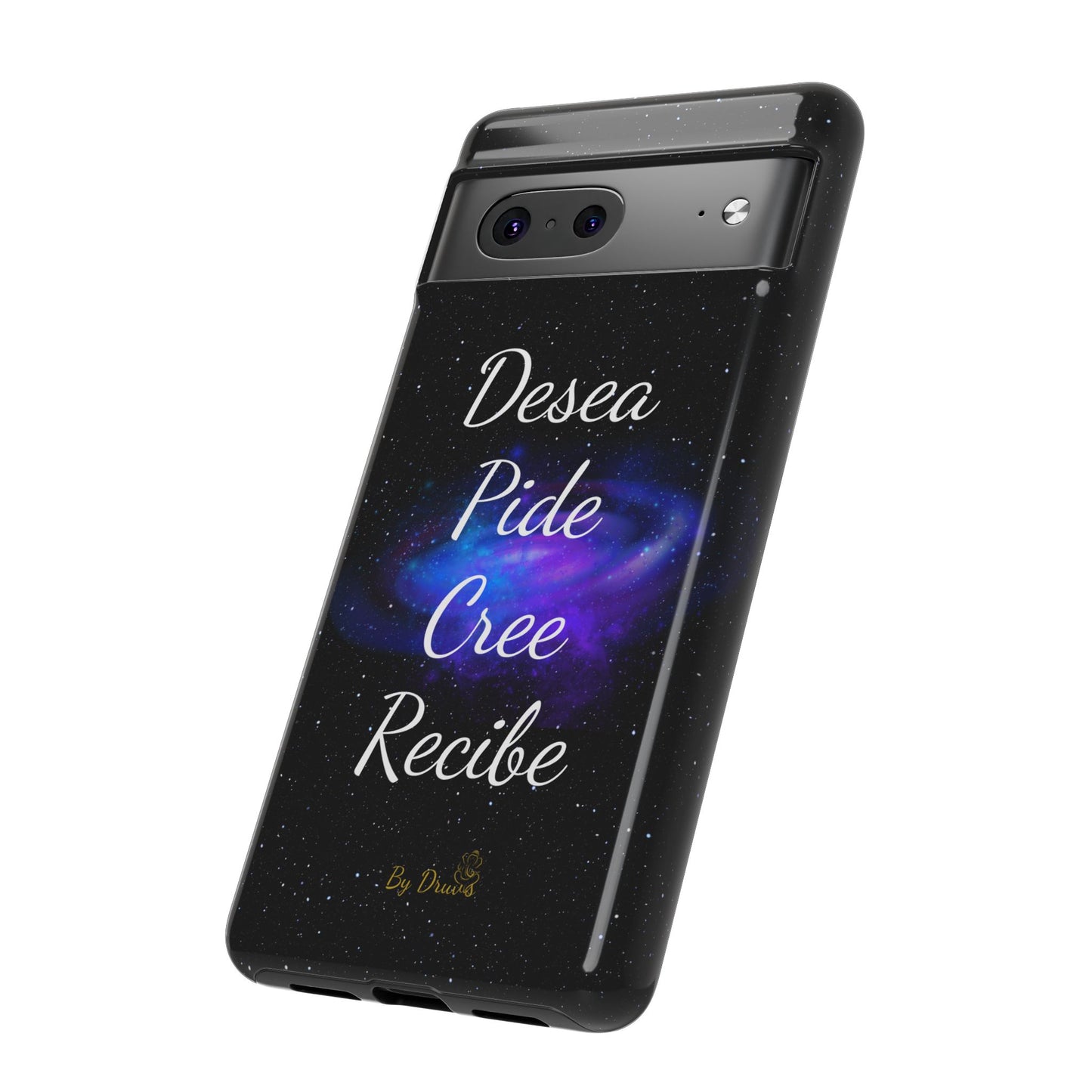 Funda para Móvil, Desea, Pide, Cree, Recibe, Ley de Atracción, Pensamiento Positivo,  iPhone, Samsung, Google Pixel, Carcasa para movil