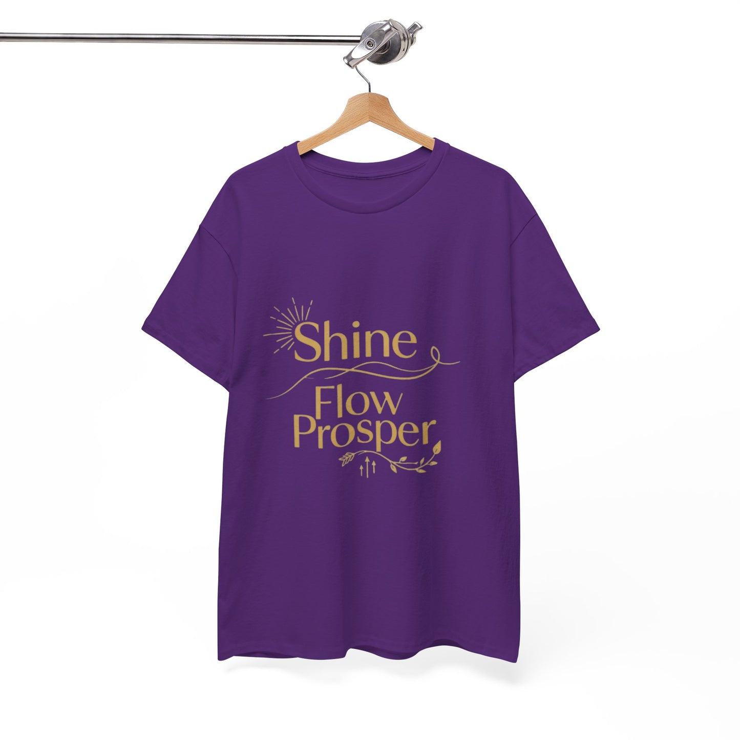 Shine Flow Prosper T-Shirt – Luxe Edition Affirmation Tee | Druvs