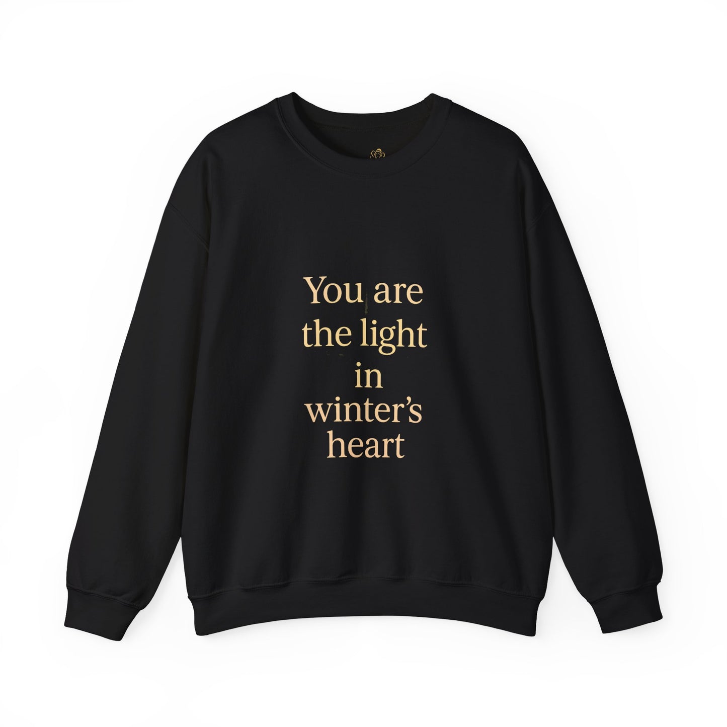 You Are the Light in Winter’s Heart – Inspirational Quote Sweatshirt (Unisex)