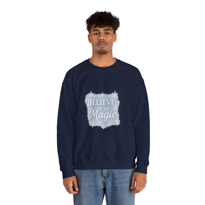 Believe in the Magic Winter Sweatshirt – Unisex Cozy Christmas Crewneck