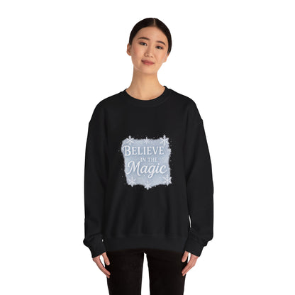 Believe in the Magic Winter Sweatshirt – Unisex Cozy Christmas Crewneck