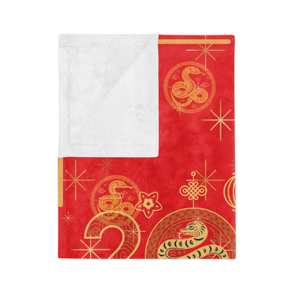 Year of Snake Chinese New Year Red Blanket Blanket