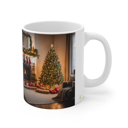 Mug - Christmas tree and chimney 11oz