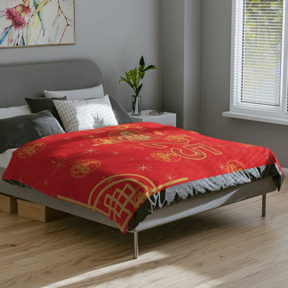 Year of Snake Chinese New Year Red Blanket Blanket