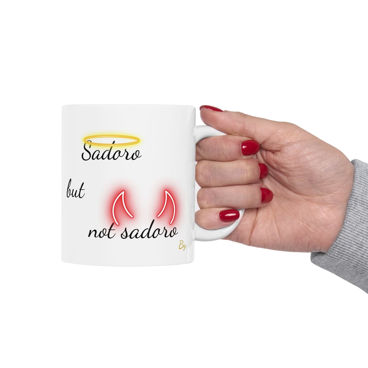 Funny Sindhi Mug – “Sadoro but not sadoro” | Halo & Devil Horns Mug