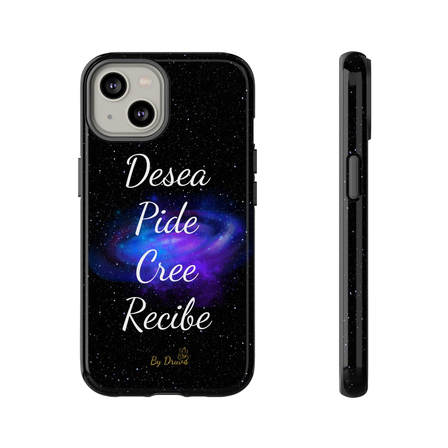 Funda para Móvil, Desea, Pide, Cree, Recibe, Ley de Atracción, Pensamiento Positivo,  iPhone, Samsung, Google Pixel, Carcasa para movil