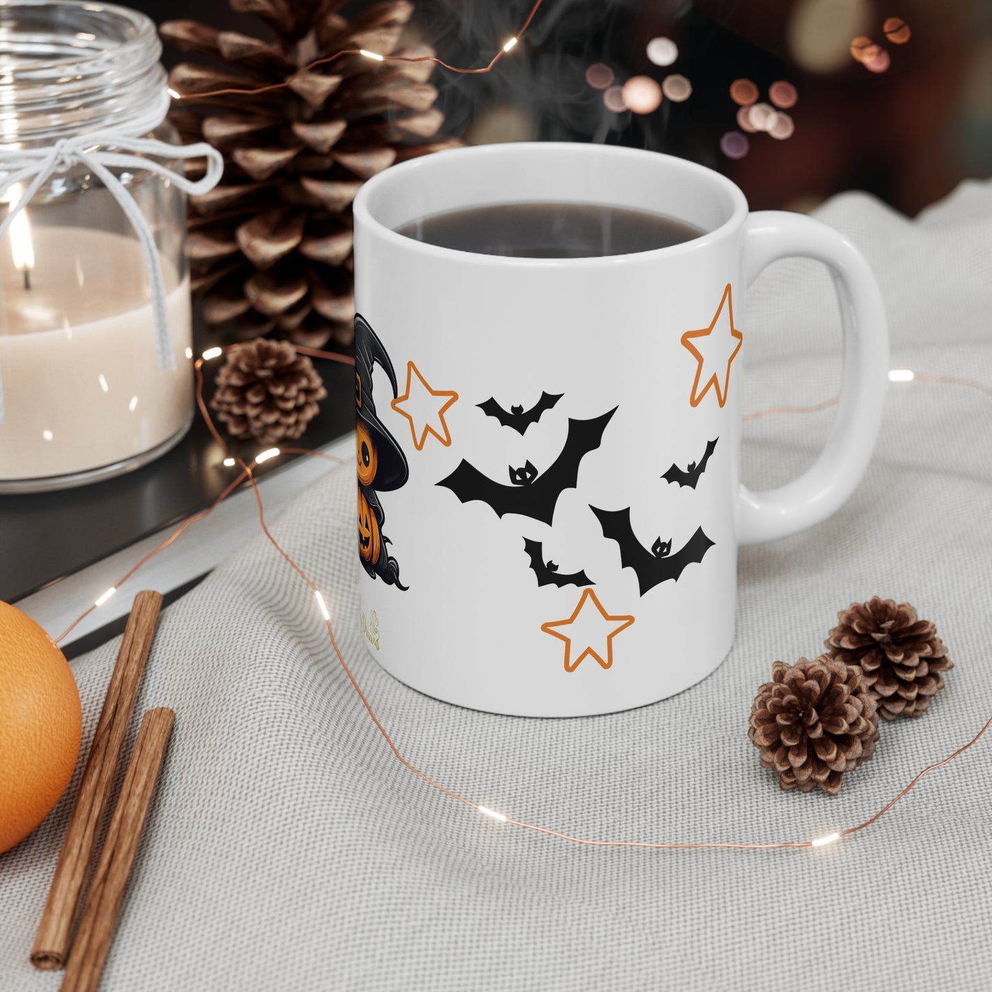 Halloween Pumpkin Mug, Holiday Season, Spooky Season, Morning Coffee, Coffee Mug, Tea Mug