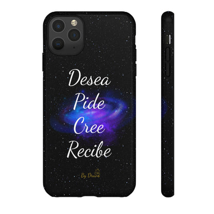 Funda para Móvil, Desea, Pide, Cree, Recibe, Ley de Atracción, Pensamiento Positivo,  iPhone, Samsung, Google Pixel, Carcasa para movil