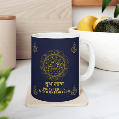 Shubh Labh Mug – Prosperity & Good Fortune Diwali Edition Ceramic Mug