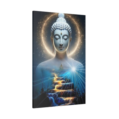 Buddha Canvas - Zen Space, Office Room, Peaceful, Gift Idea, Inspirational, Birthday, Thanksgiving