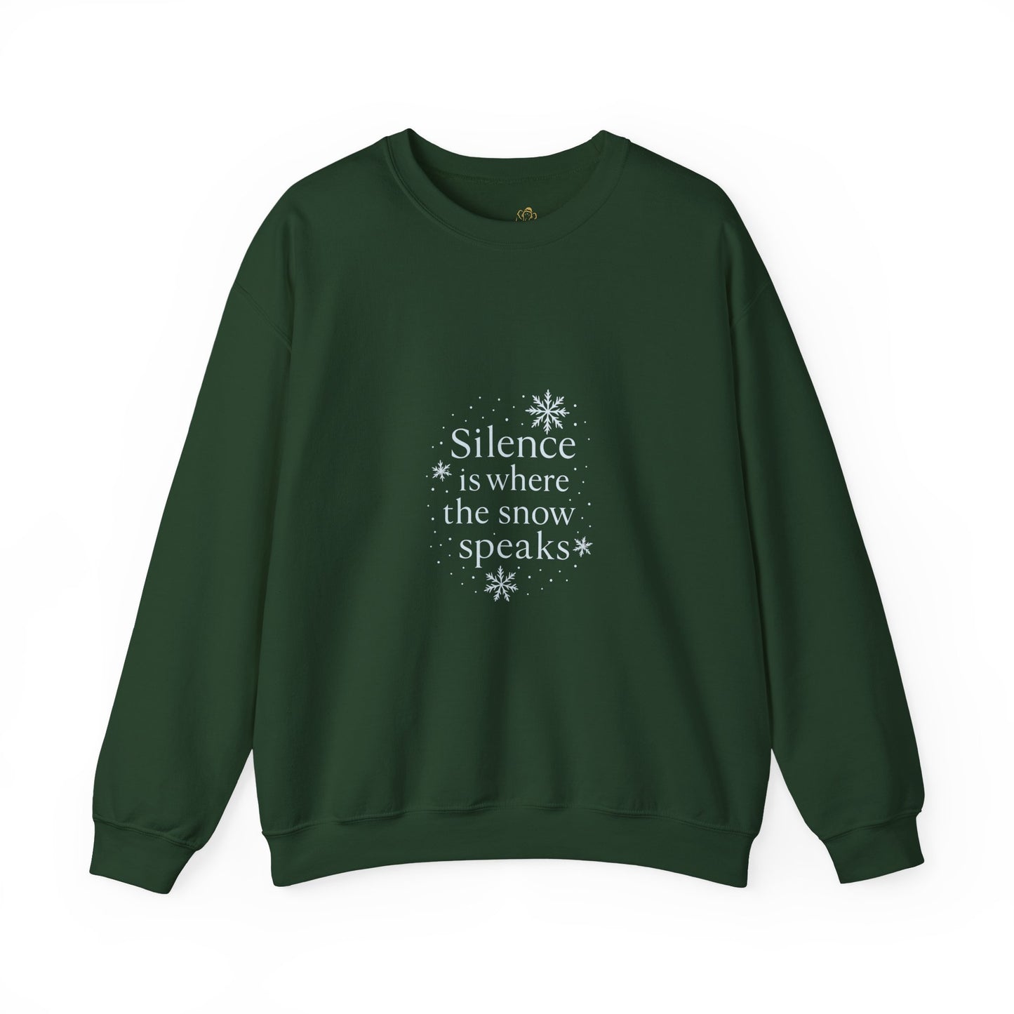 Silence Is Where the Snow Speaks – Spiritual Winter Sweatshirt (Unisex)