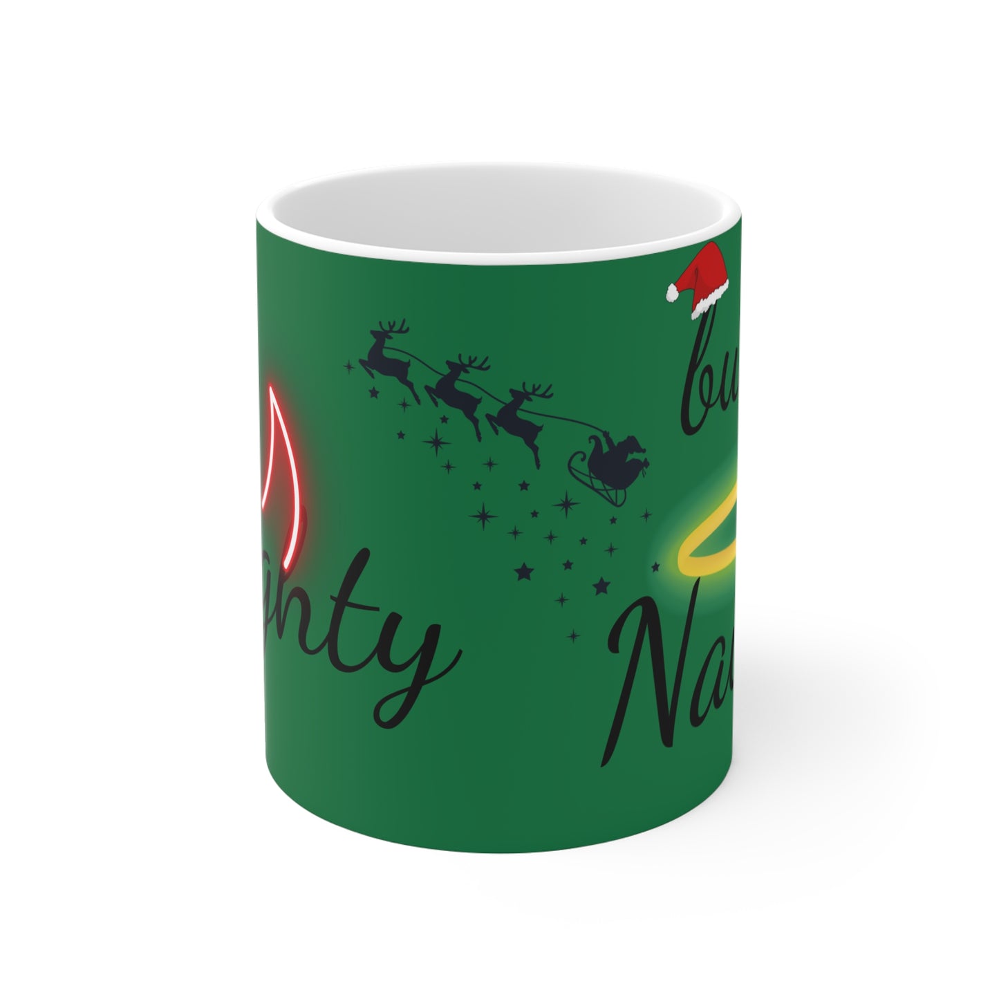 Christmas Mug - Naughty but not Naughty, Holiday Season