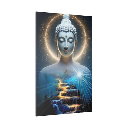 Buddha Canvas - Zen Space, Office Room, Peaceful, Gift Idea, Inspirational, Birthday, Thanksgiving