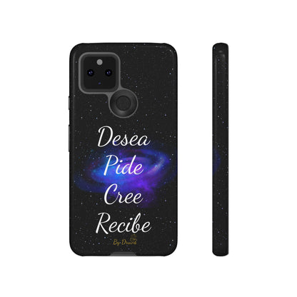 Funda para Móvil, Desea, Pide, Cree, Recibe, Ley de Atracción, Pensamiento Positivo,  iPhone, Samsung, Google Pixel, Carcasa para movil