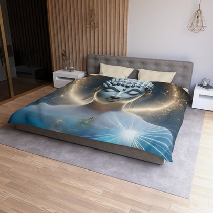 Buddha Duvet, Zen, Room Decoration, Bedding, Gift, Inspirational, Bed Cover