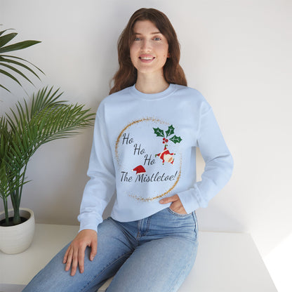 Christmas Sweatshirt, Unisex Sweater, Holiday Season, Mistletoe Sweatshirt, Ugly Christmas Sweater, Winter Season, Ho Ho Ho, Mistletoe