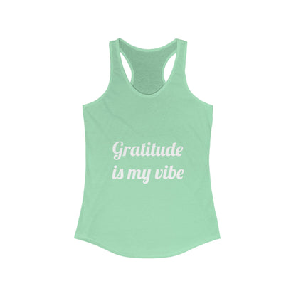 “Gratitude is My Vibe” Tank Top – Affirm It in Style