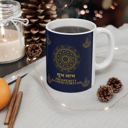 Shubh Labh Mug – Prosperity & Good Fortune Diwali Edition Ceramic Mug
