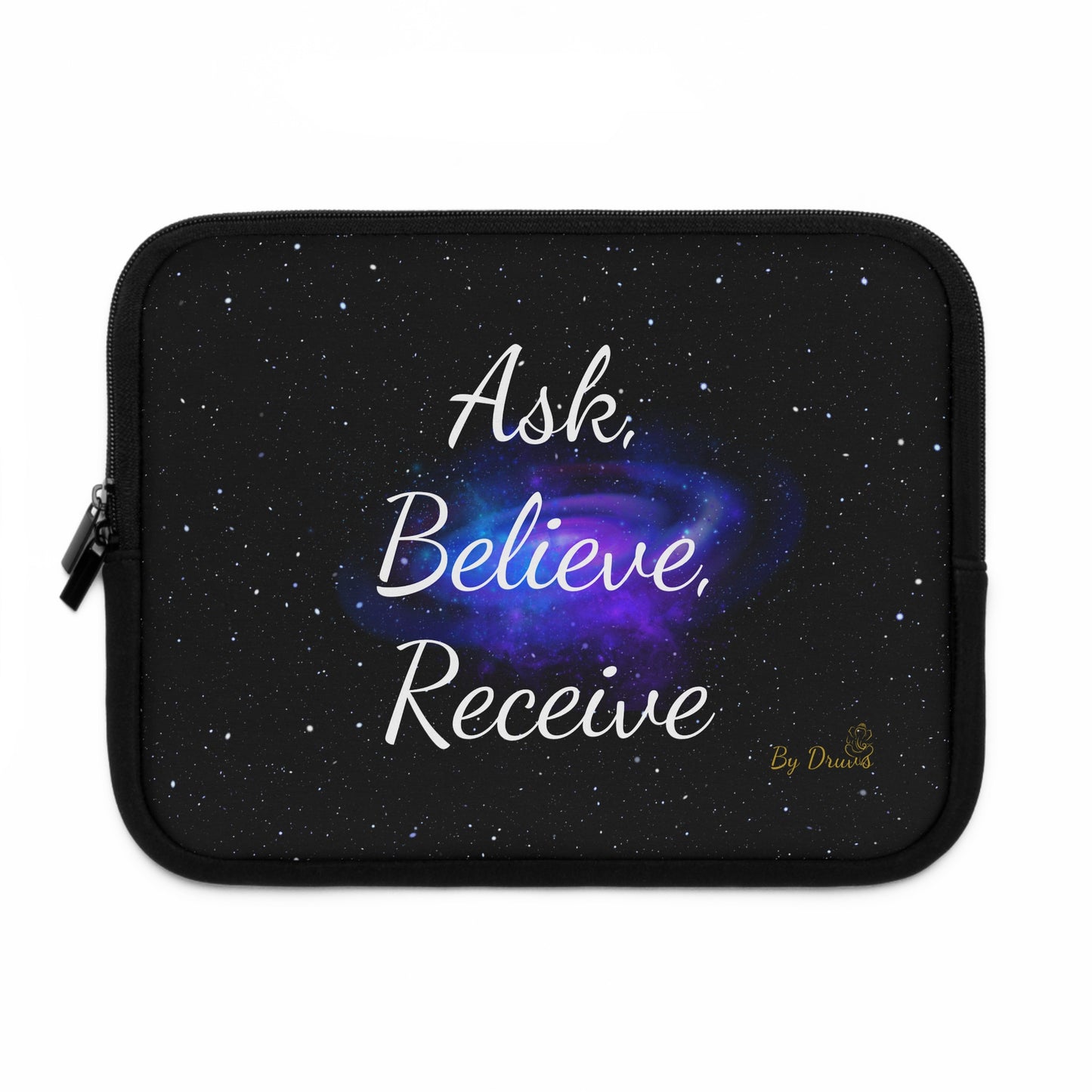 iPad Cover /Laptop Sleeve Cover with Ask, Believe, Receive,  iPad Cover, Notebook Cover, Laptop Cover, Positive Thinking