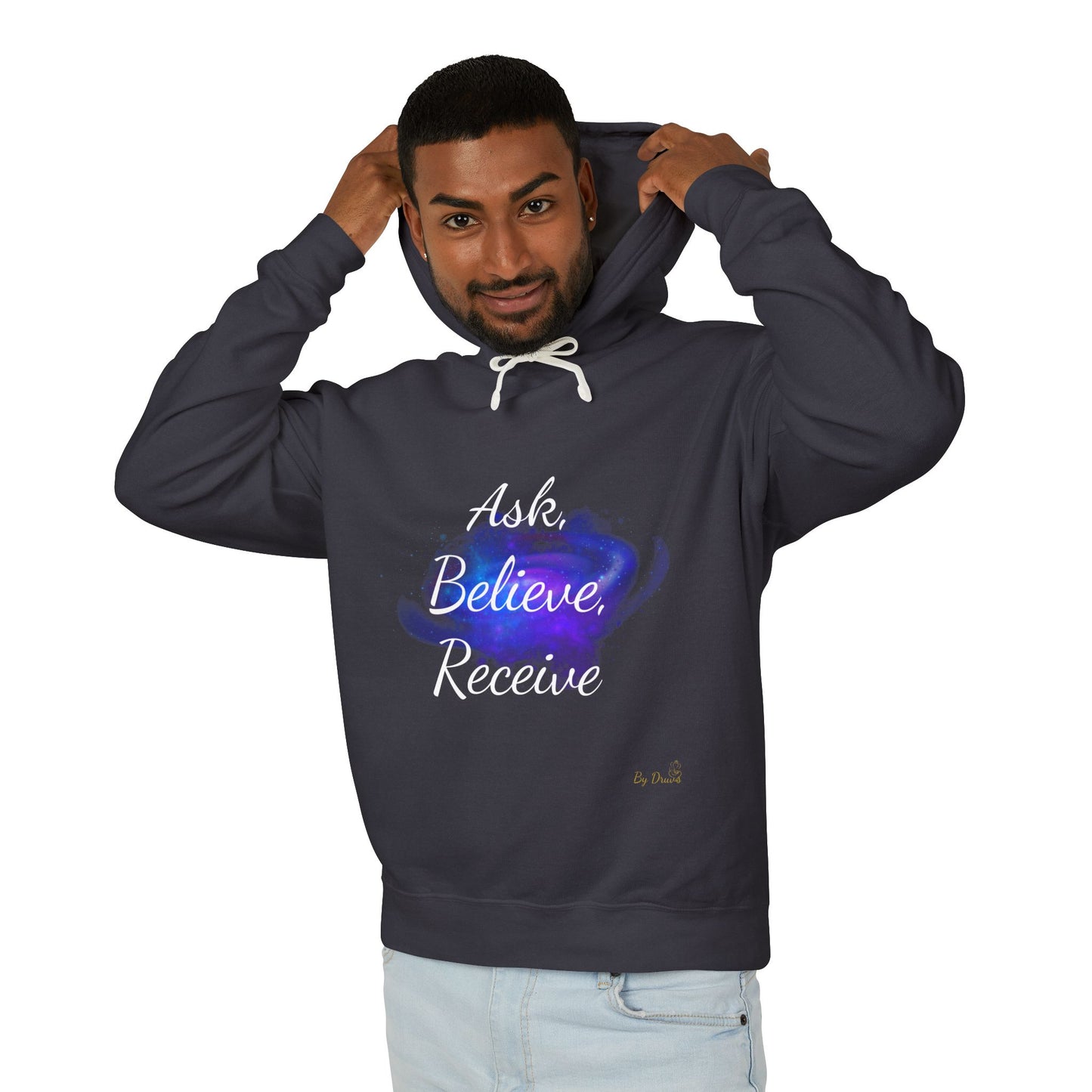 Unisex Hoodie Sweatshirt with Ask, Believe, Receive in it, Inspirational, Law of attraction, Motivational Hoodie, Gifts Idea