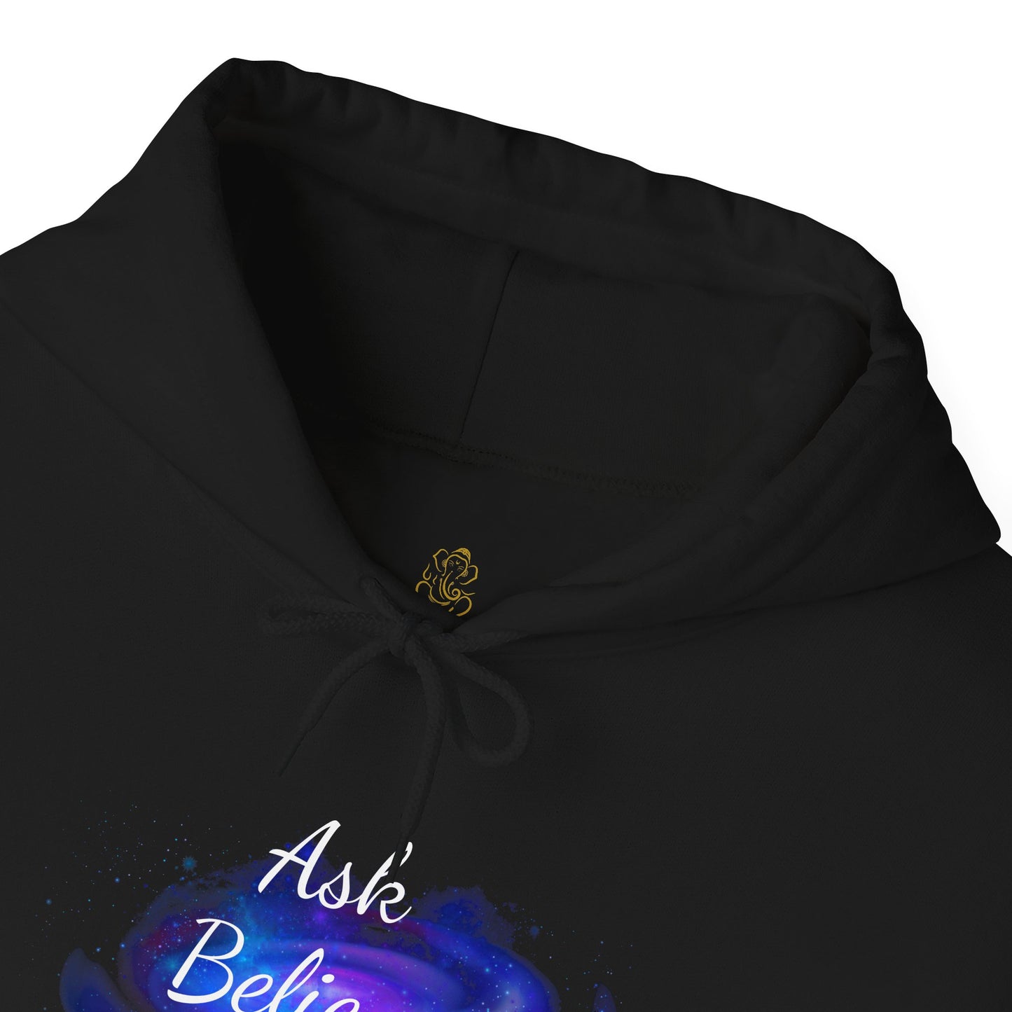 Ask Believe Receive Hoodie | Spiritual Manifestation Sweatshirt for Meditation & Mindfulness