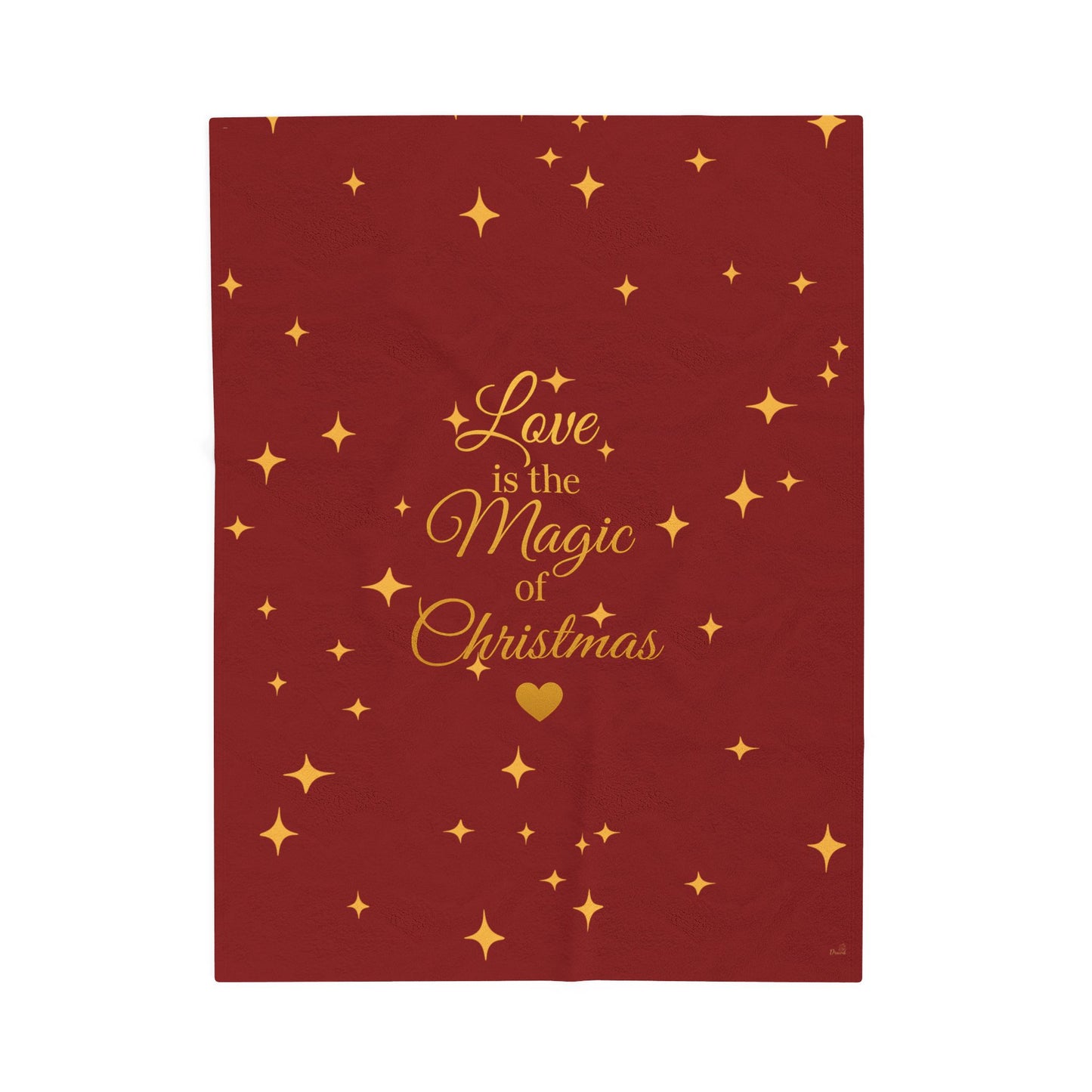 Love is the Magic of Christmas – Velveteen Throw Blanket