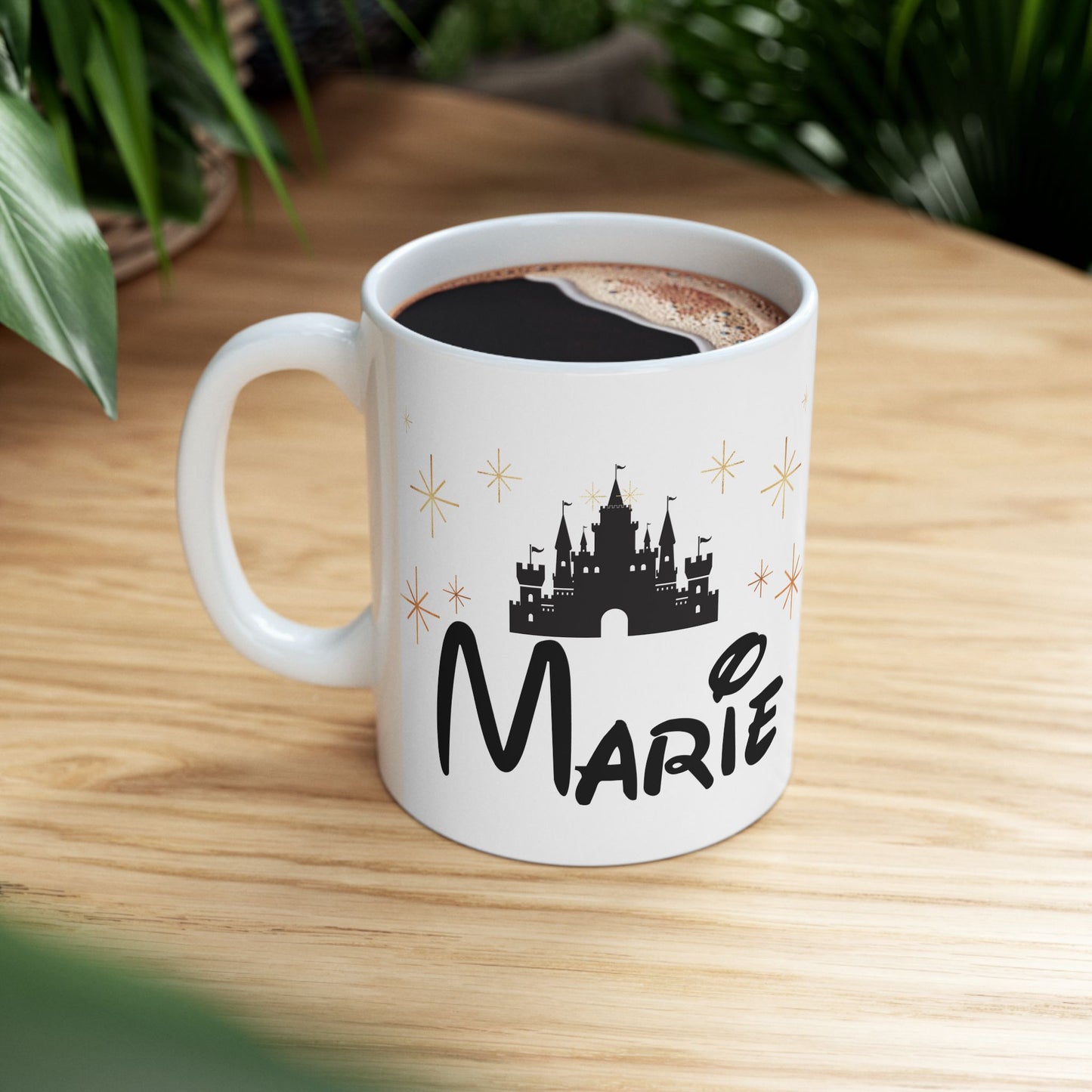 Personalized Castle Mug – Custom Name Magic Mug for Disney Lovers