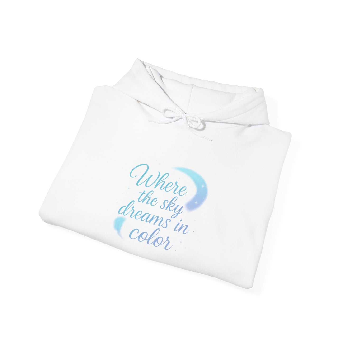 Where the Sky Dreams in Color – Cosmic Moon Hoodie