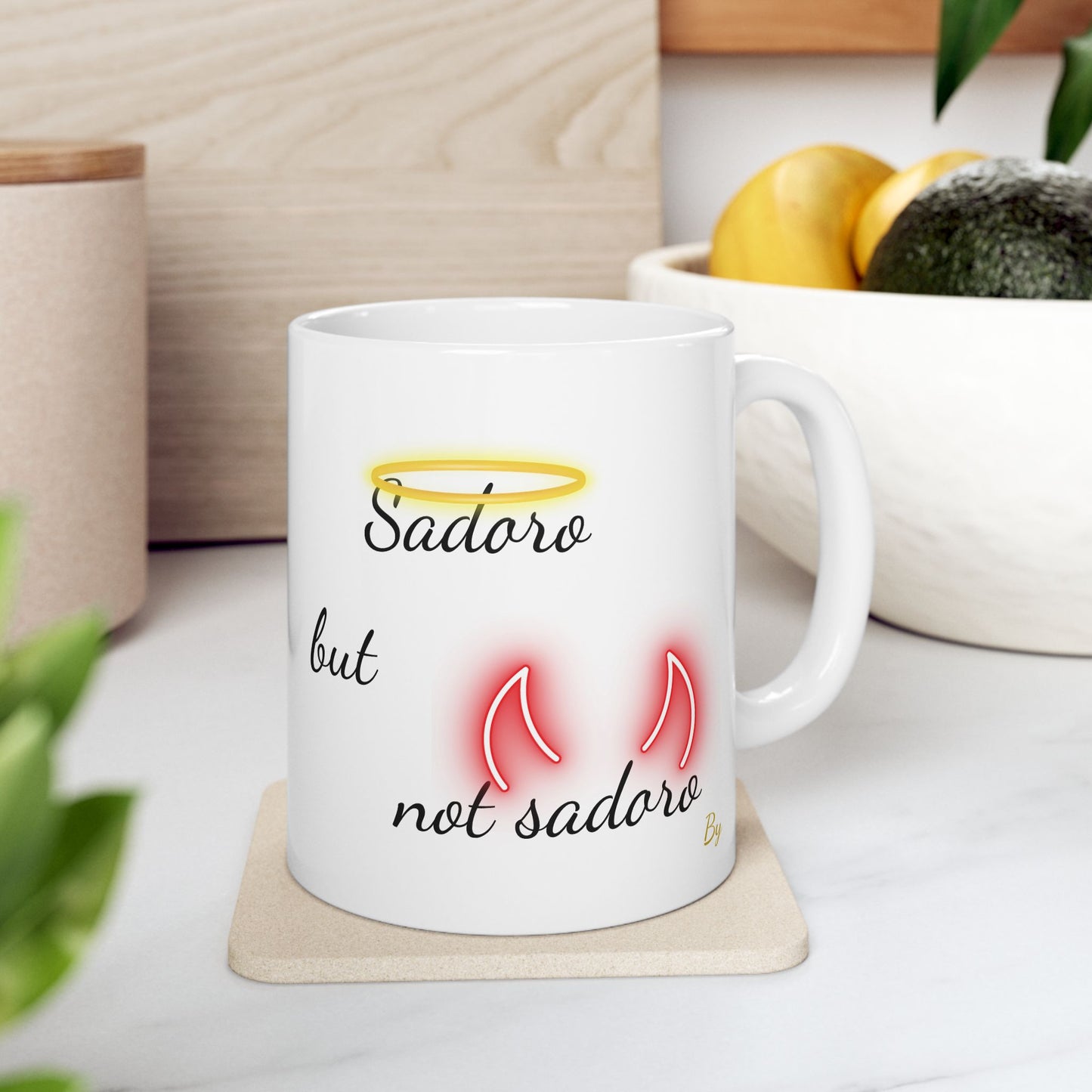 Funny Sindhi Mug – “Sadoro but not sadoro” | Halo & Devil Horns Mug